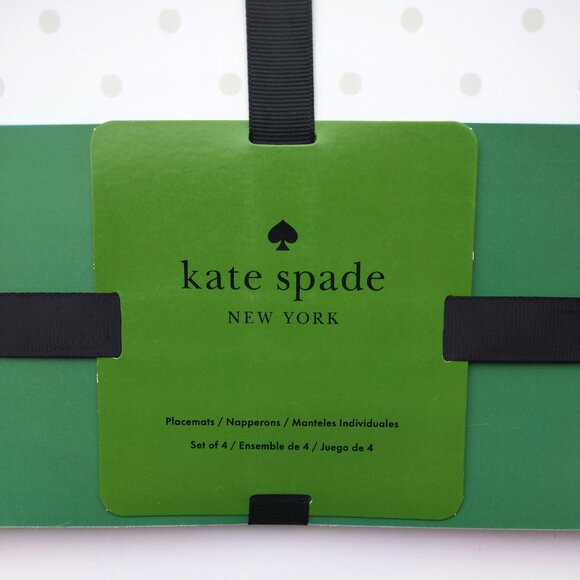 Set of 4 Kate Spade New York ‘Cheers Darling’ Placemats 13 x 18” - Picture 2 of 7